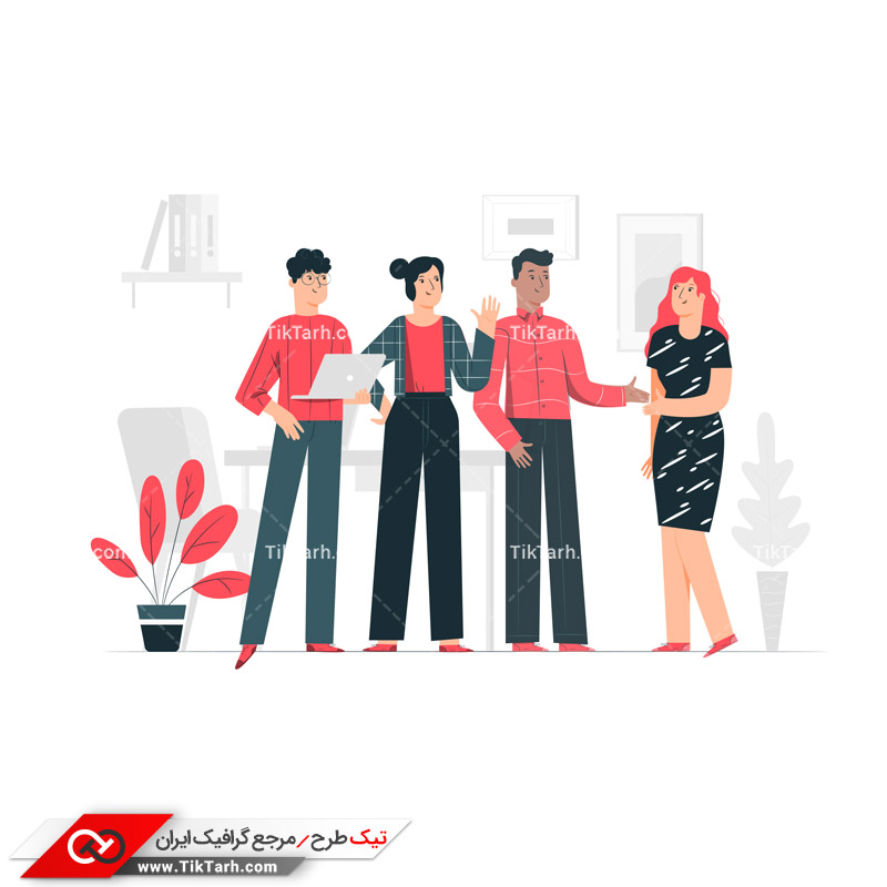 دانلود وکتور مفهومی احوال پرسی