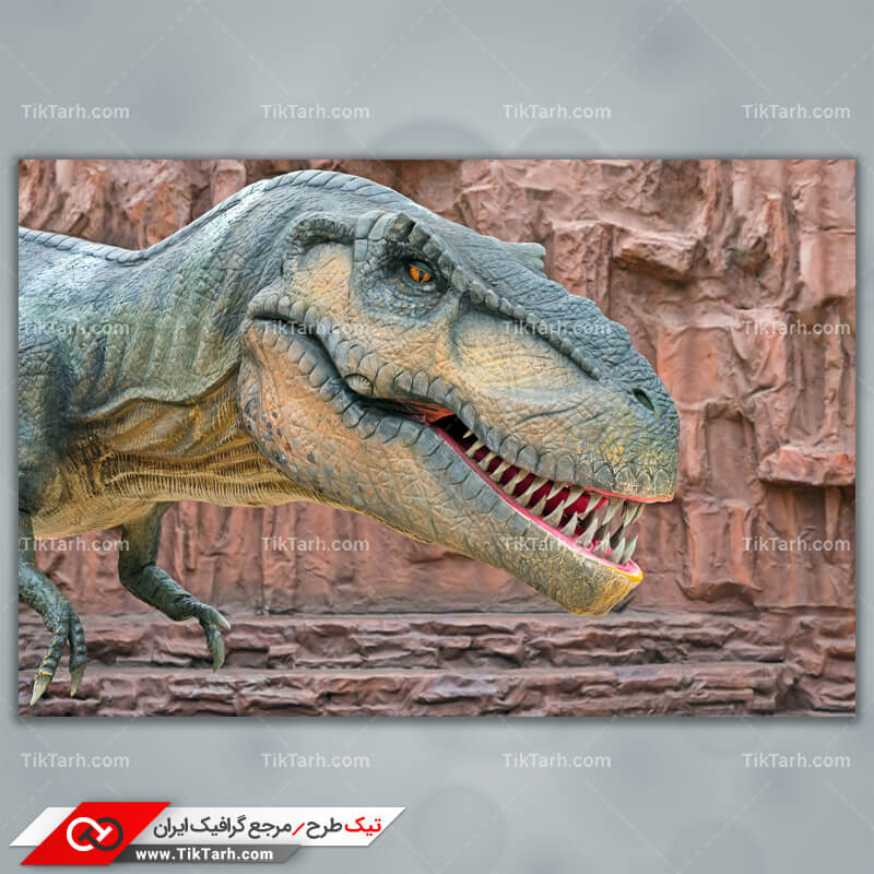 تصویر لارج فرمت دایناسور گوشت خوار خوفناک