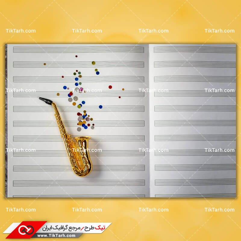 دانلود عکس گرافیکی ساکسوفون