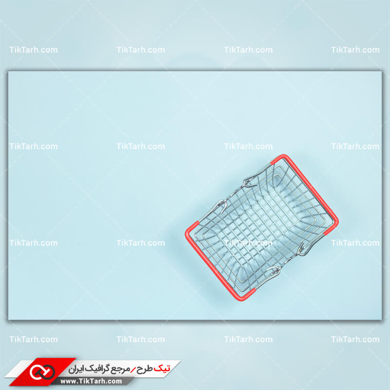 دانلود تصویر با کیفیت سبد دستی فلزی