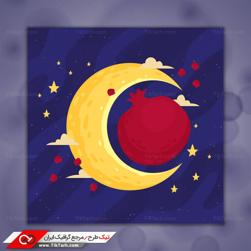 دانلود پس زمینه طراحی با طرح شب چله