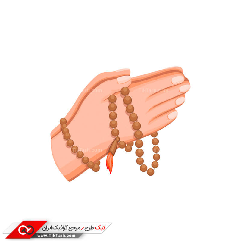 طرح آماده کلیپ آرت مذهبی تسبیح و ذکر