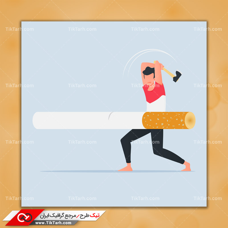 وکتور مفهومی شکست اعتیاد