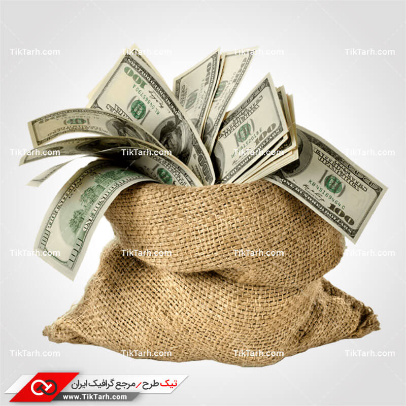 دانلود طرح لایه باز کیسه دلارها