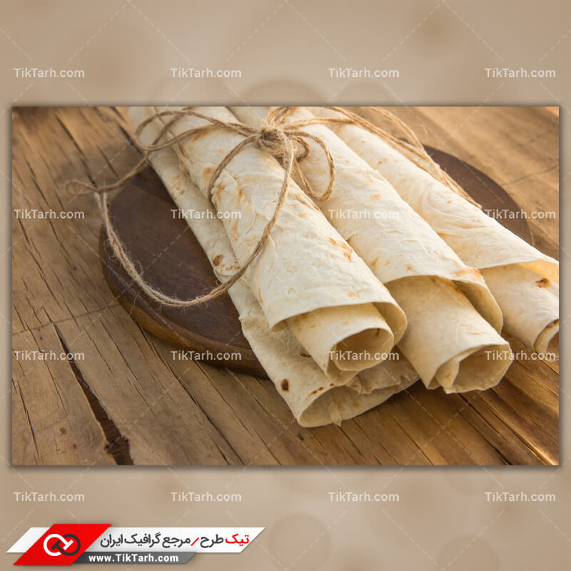 دانلود تصویر با کیفیت لقمه نان لواش