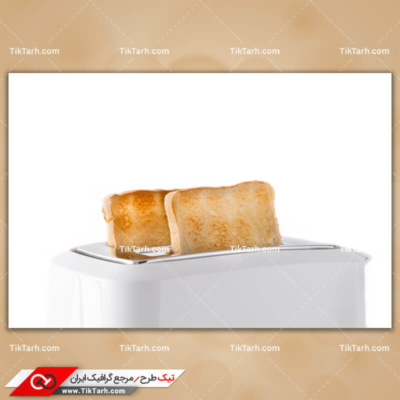 دانلود تصویر با کیفیت نان تست در دستگاه توستر