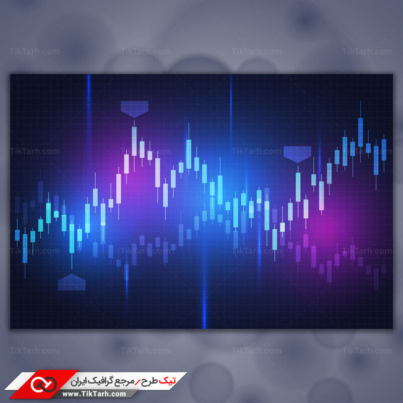 پس زمینه طراحی با طرح اکولایزر دیجیتال رنگارنگ