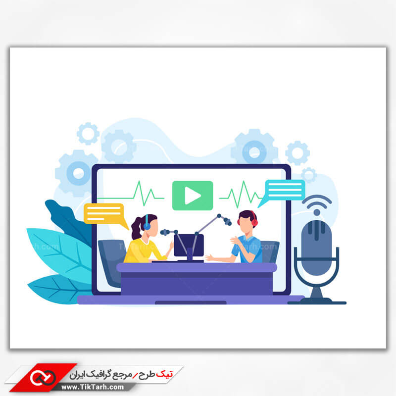 وکتور مفهومی گویندگی