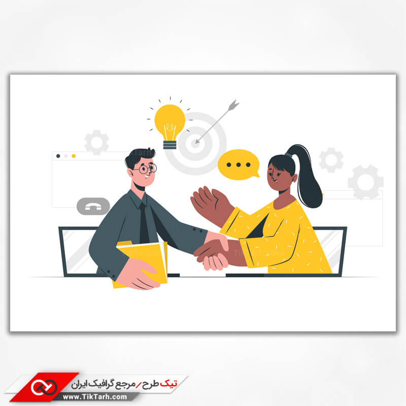 وکتور مفهومی همکار