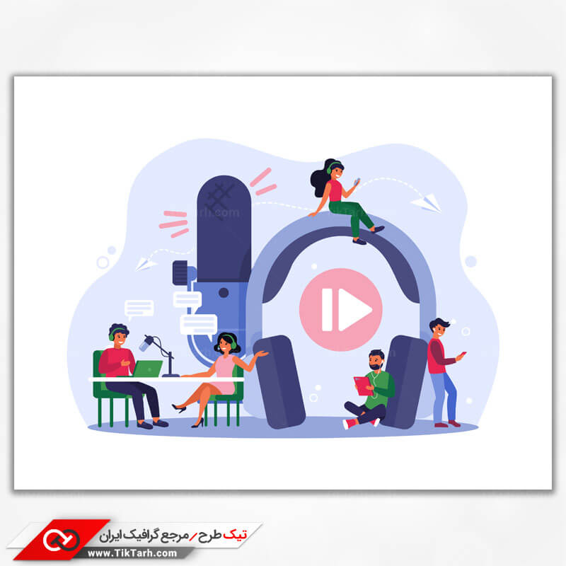 وکتور مفهومی تست گویندگی