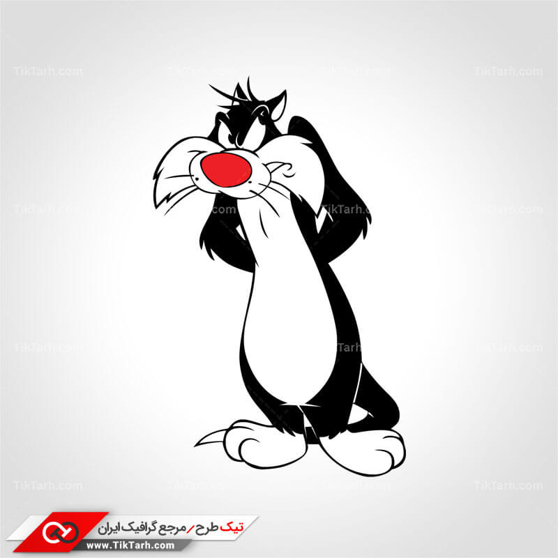 دانلود طرح لایه باز شخصیت کارتونی سیلوستر