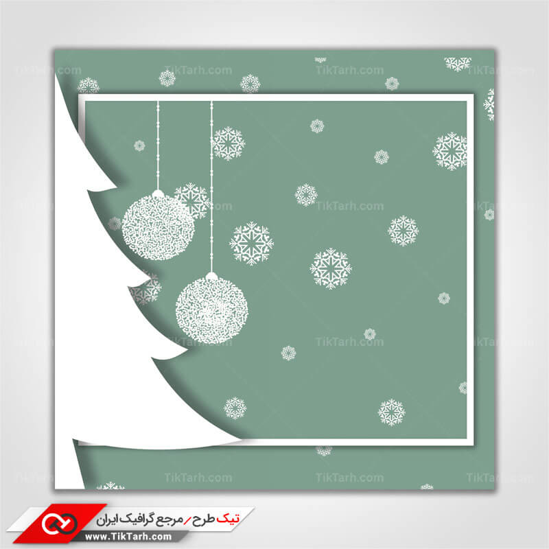 پس زمینه طراحی با طرح برف کریسمس