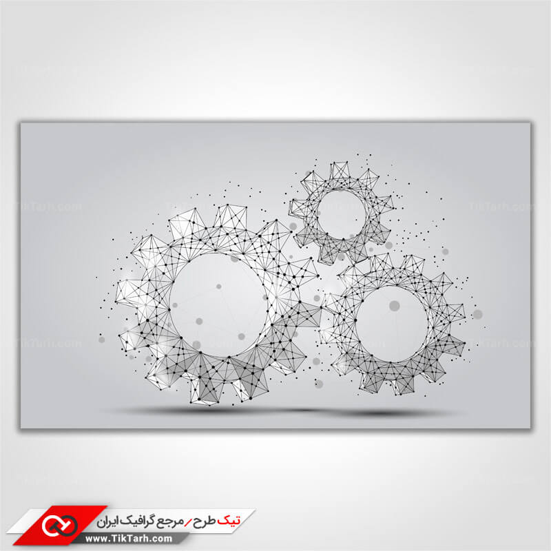 دانلود پس زمینه طراحی با طرح چرخ دنده صنعتی