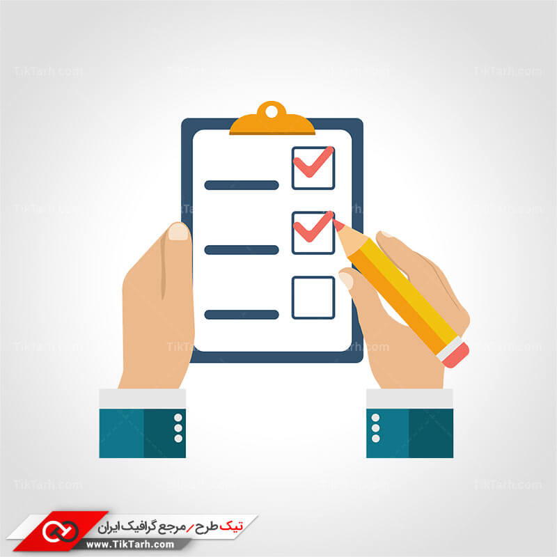 دانلود کلیپ آرت چک لیست