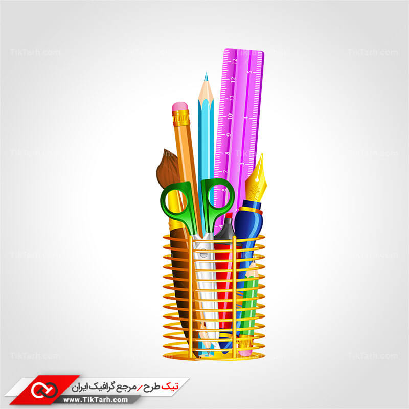 دانلود کلیپ آرت لایه باز با طرح جامدادی
