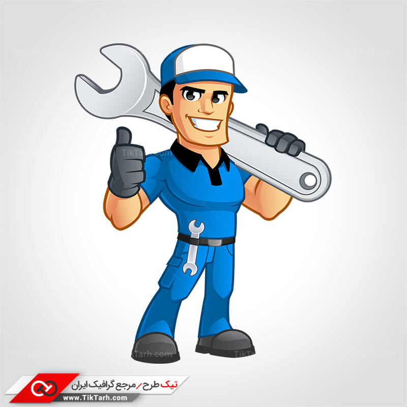 دانلود کلیپ آرت با طرح تعمیر کار