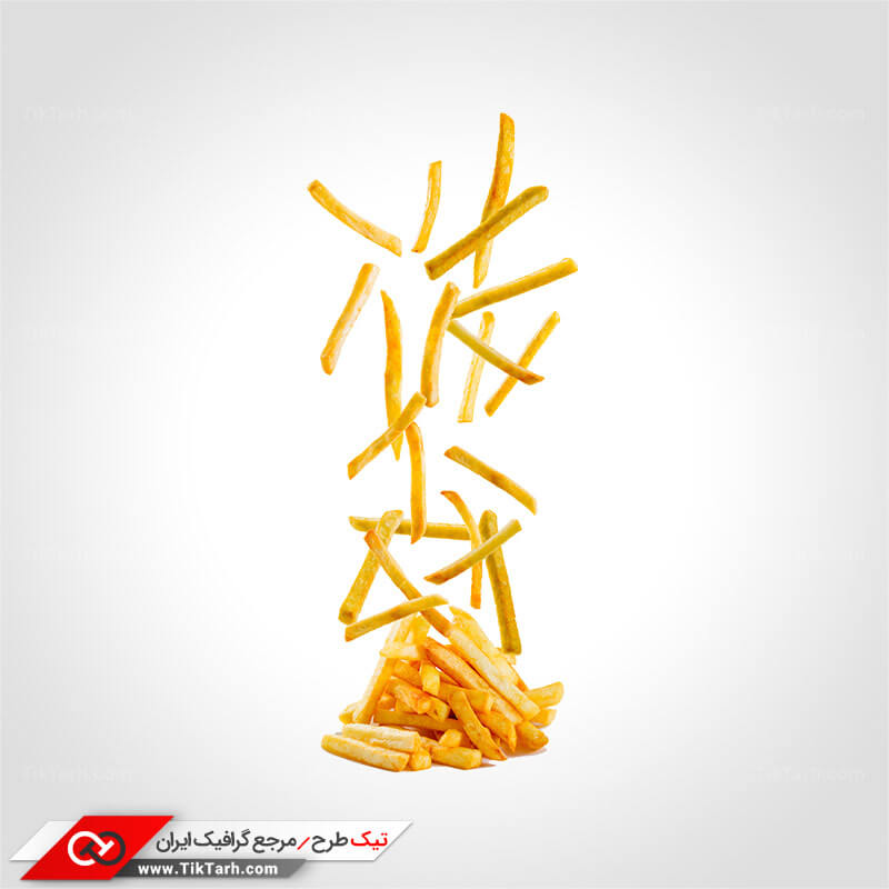 دانلود طرح گرافیکی خلال سیب زمینی سوخاری