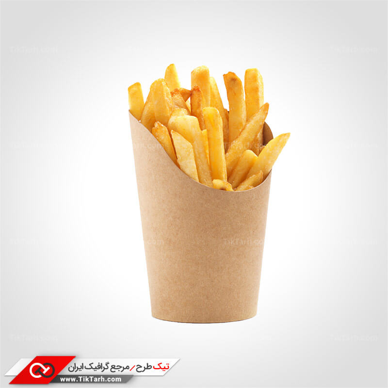 دانلود طرح گرافیکی خلال سیب زمینی سرخ شده