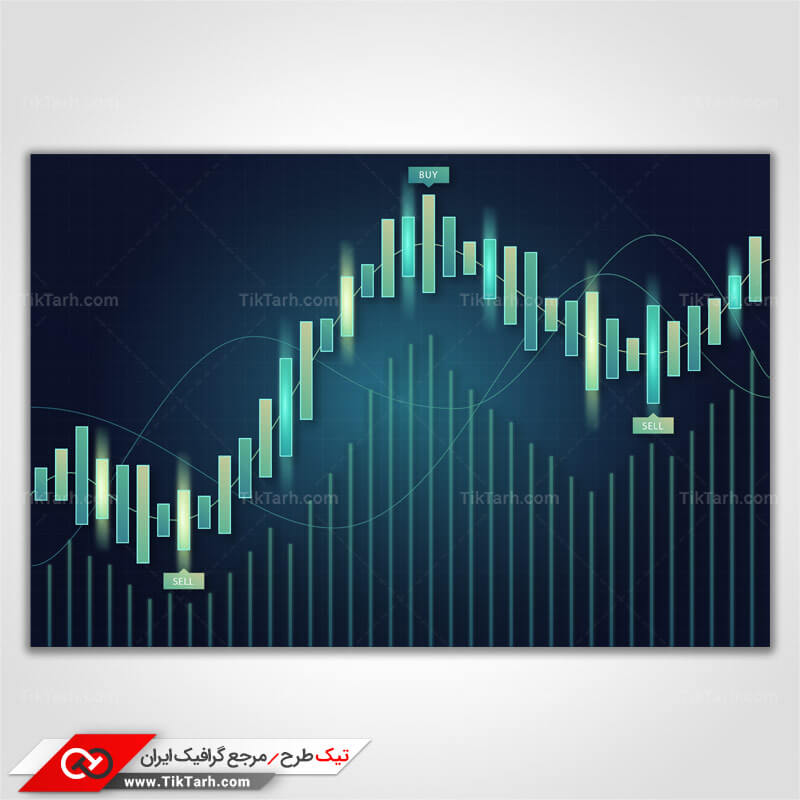 پس زمینه طراحی نمودار خرید و فروش
