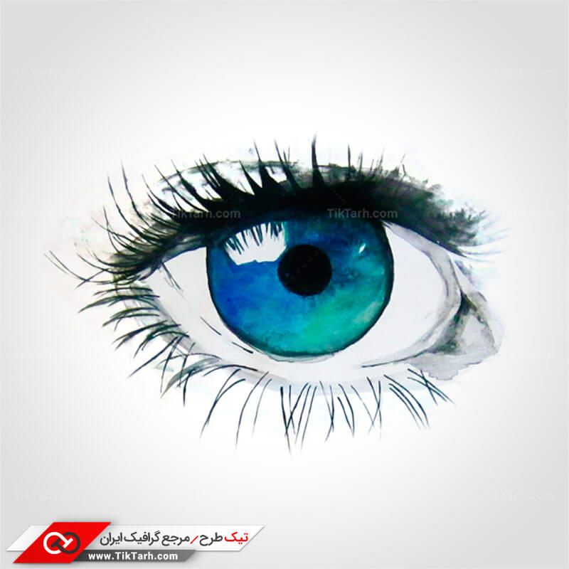 دانلود طرح لایه باز کلیپ آرت چشم