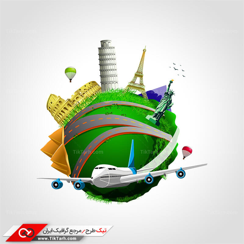 طرح کلیپ آرت جهانگردی