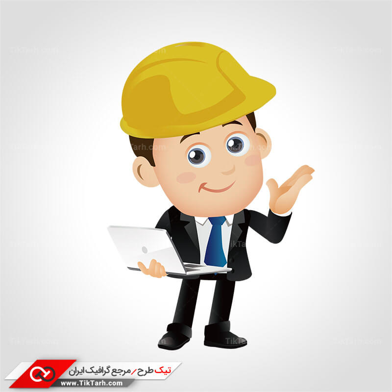 طرح لایه باز کلیپ آرت مهندس
