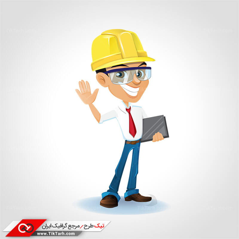 دانلود طرح لایه باز کلیپ آرت مهندس