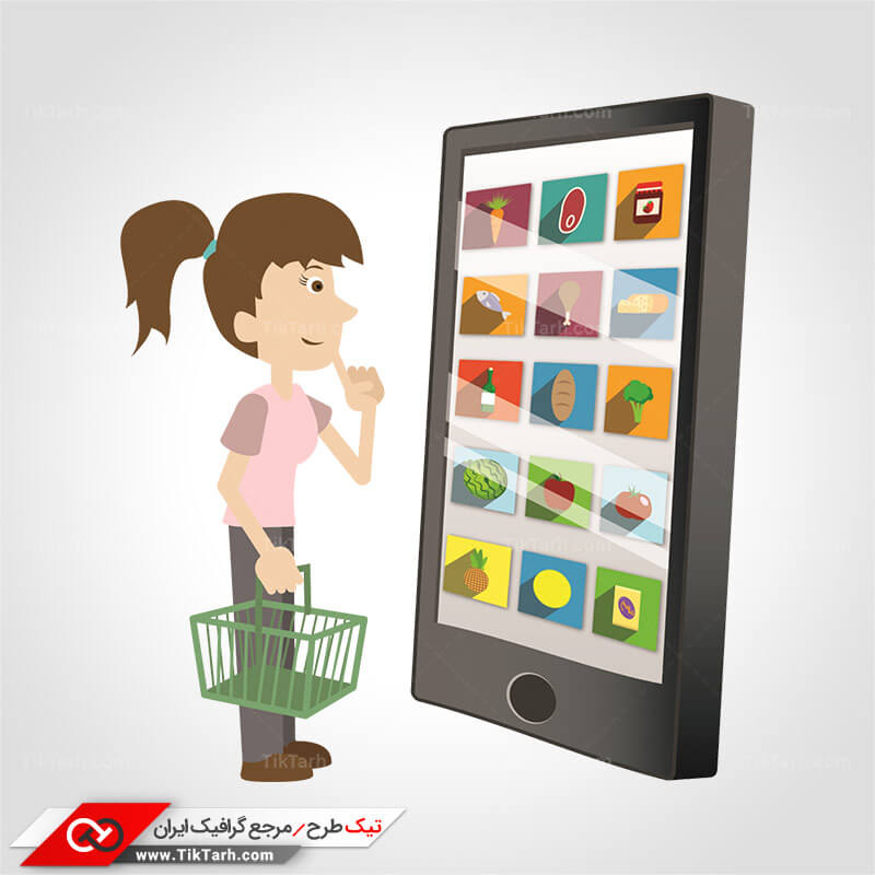 طرح گرافیکی سوپرمارکت اینترنتی