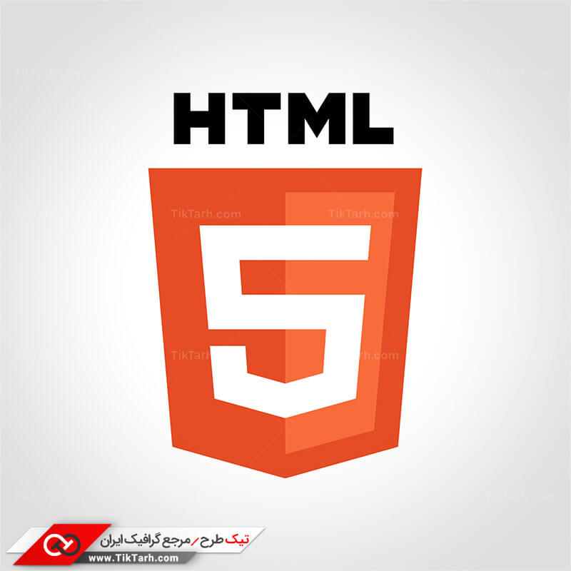 دانلود طرح لایه باز آیکون زبان HTML