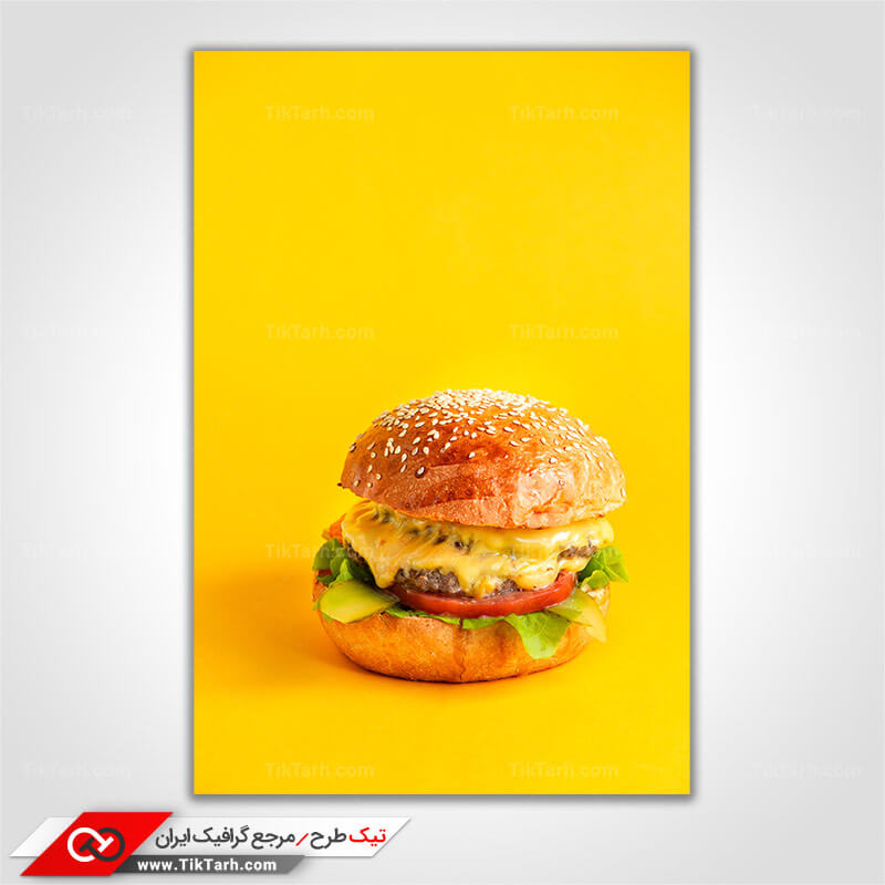 تصویر گرافیکی ساندویچ چیزبرگر
