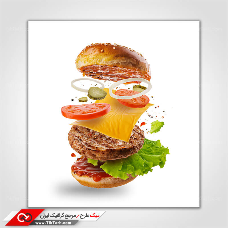 دانلود تصویر گرافیکی ساندویچ چیزبرگر