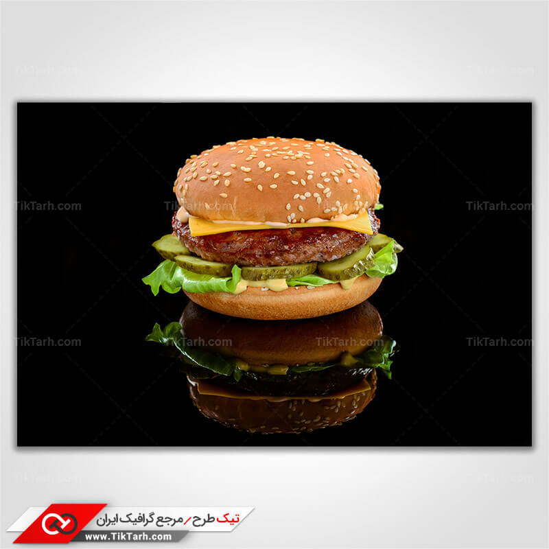دانلود عکس گرافیکی ساندویچ چیزبرگر