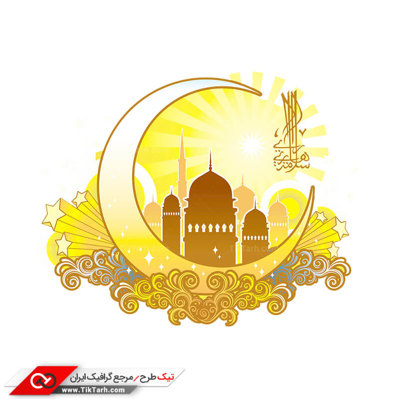 طرح آماده کلیپ آرت مذهبی ماه رمضان با طرح مسجد