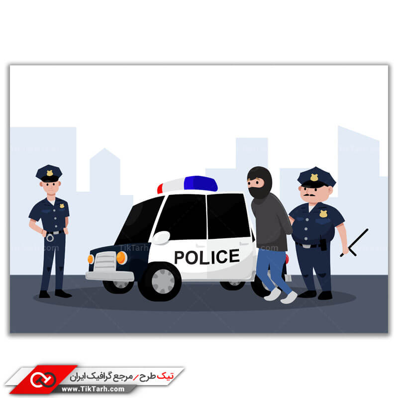 دانلود وکتور مفهومی پلیس