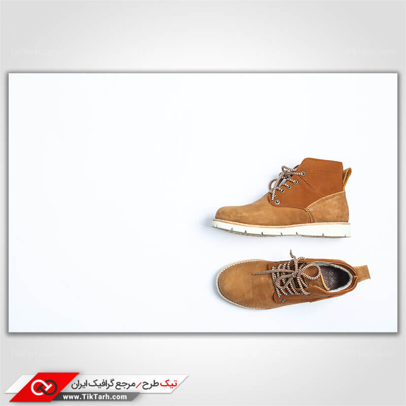 دانلود تصویر گرافیکی کفش نیم بوت