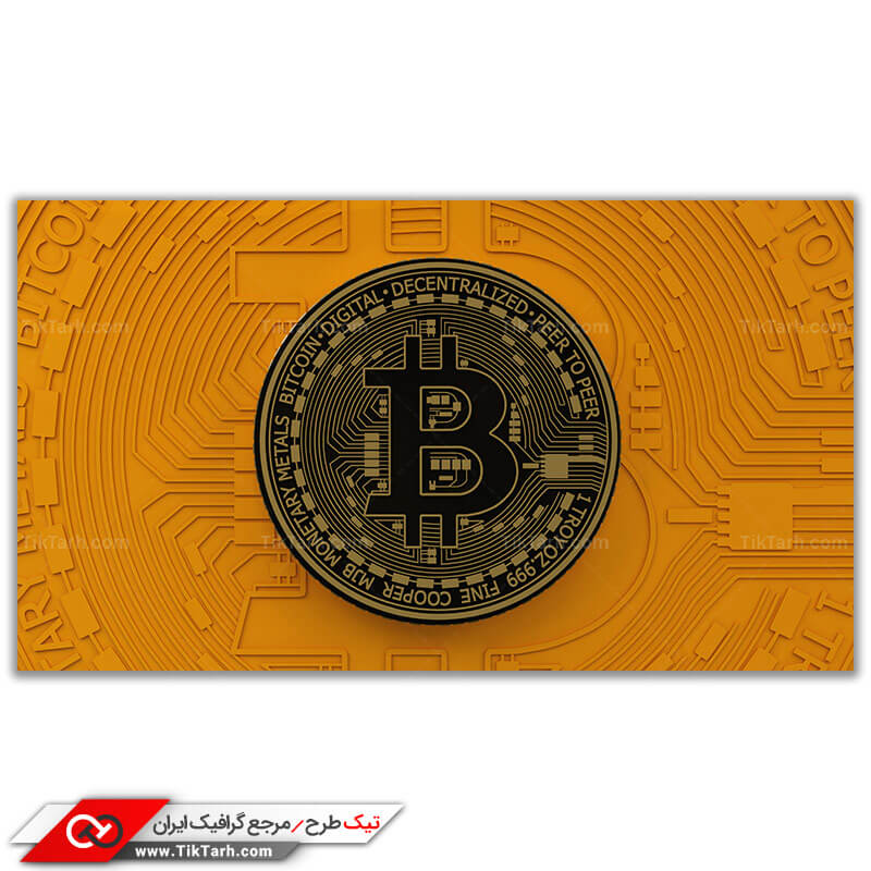تصویر گرافیکی باکیفیت بیت کوین