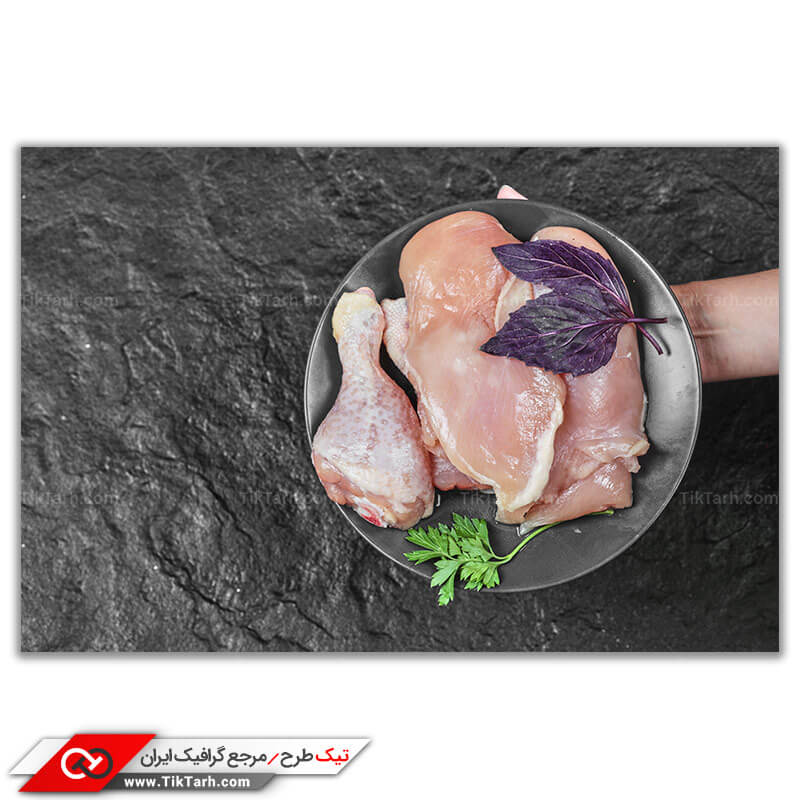 دانلود عکس گرافیکی با کیفیت گوشت مرغ