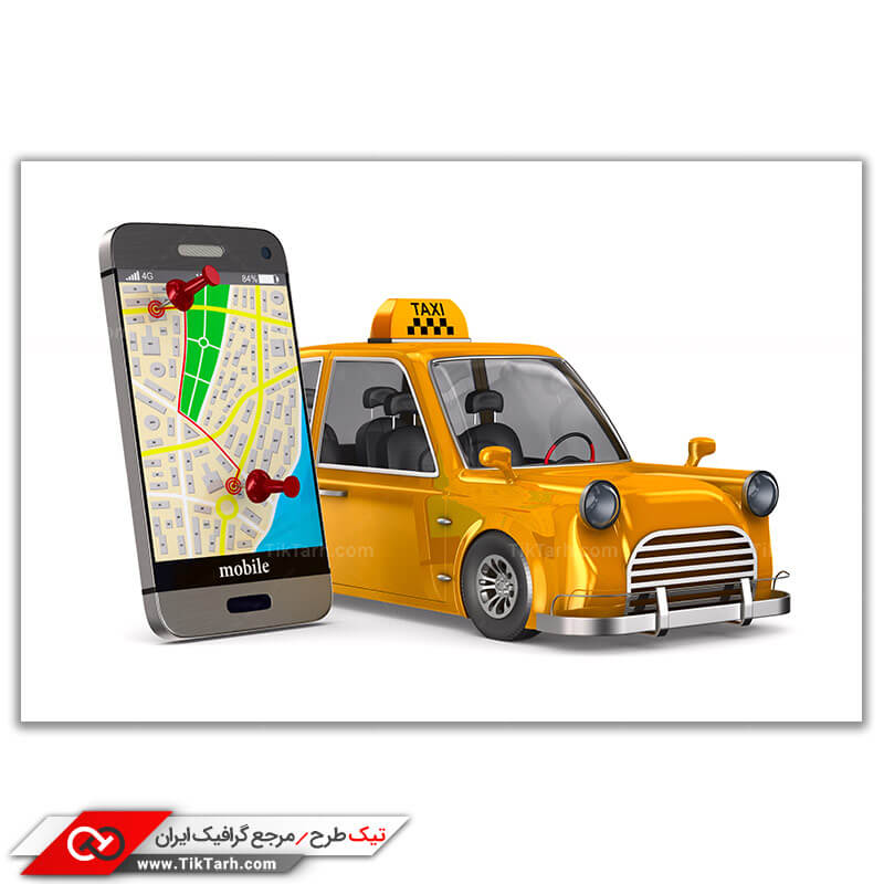تصویر گرافیکی تاکسی اینترنتی