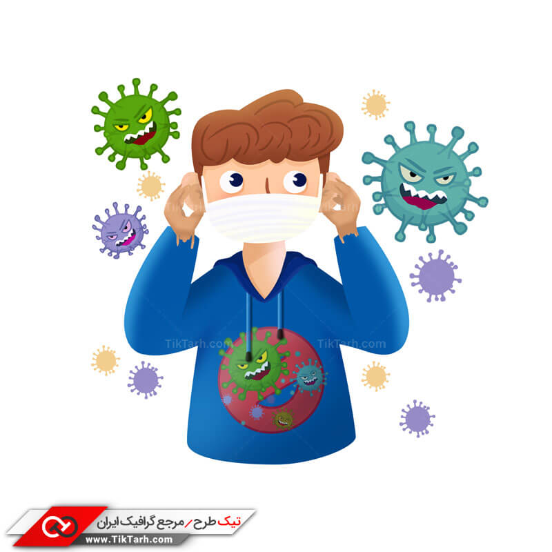 طرح کلیپ آرت رعایت پروتکل های بهداشتی