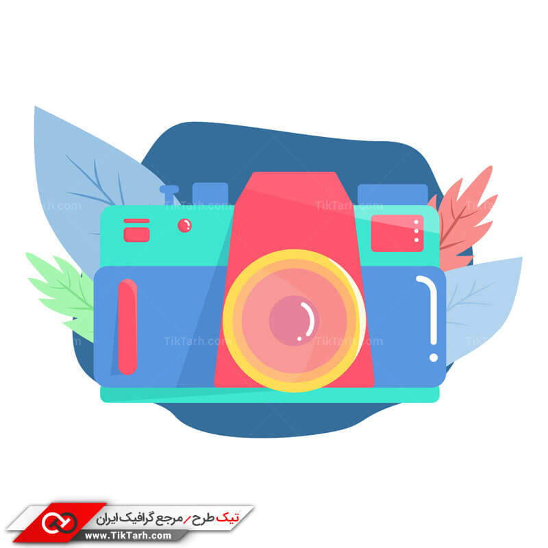 طرح کلیپ آرت طراحی دوربین عکاسی