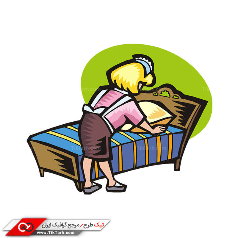 طرح کلیپ آرت خدمتکار خانه