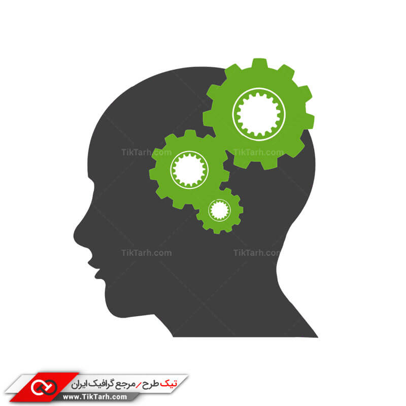 طرح کلیپ آرت چرخدنده های درون مغز