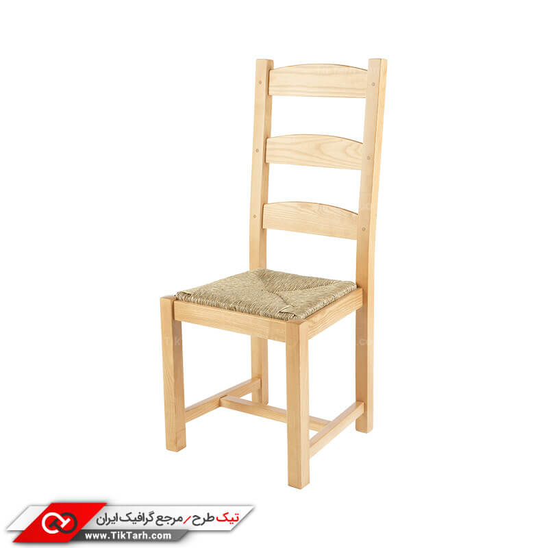 طرح گرافیکی صندلی چوبی