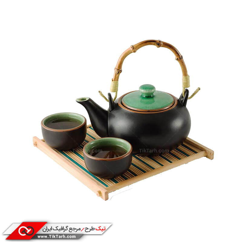 دانلود طرح گرافیکی سرویس چای خوری سفالی
