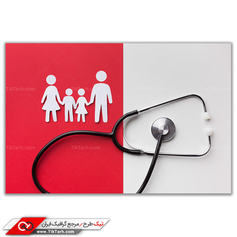 دانلود تصویر باکیفیت گوشی پزشکی با طرح خانواده