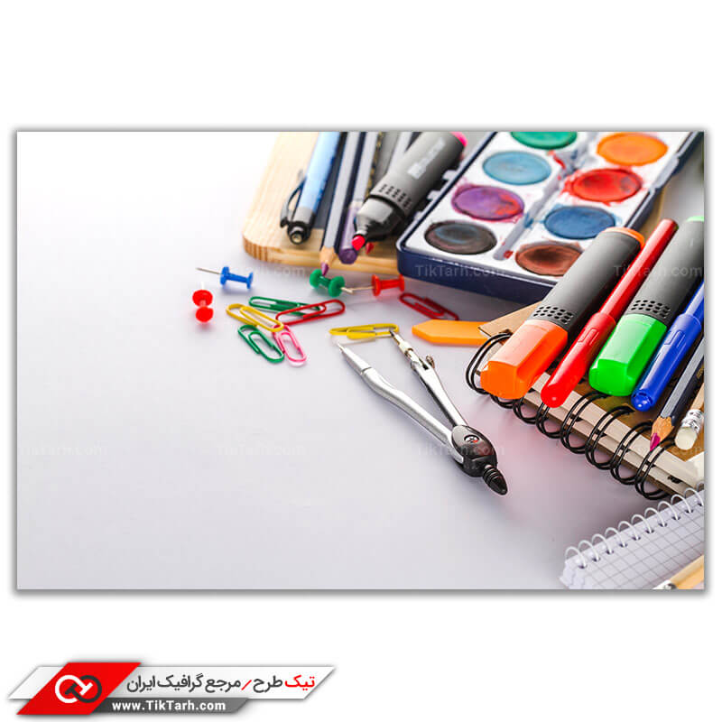 عکس گرافیکی با کیفیت آبرنگ و ماژیک