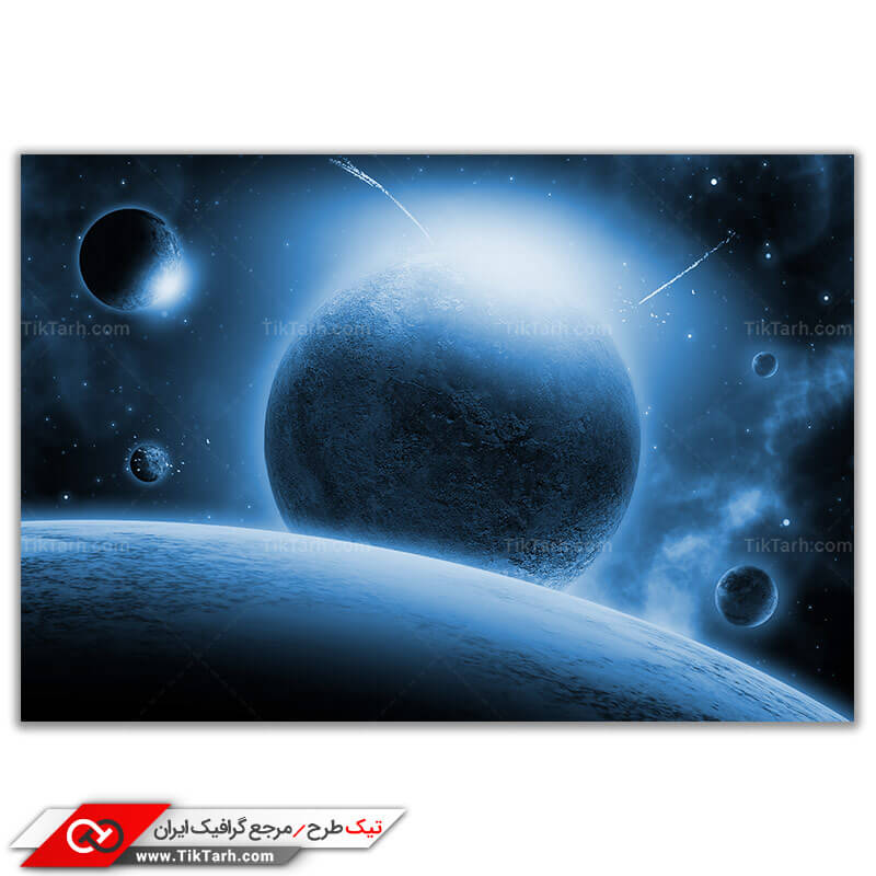 تصویر گرافیکی تخیلی سیاره ها