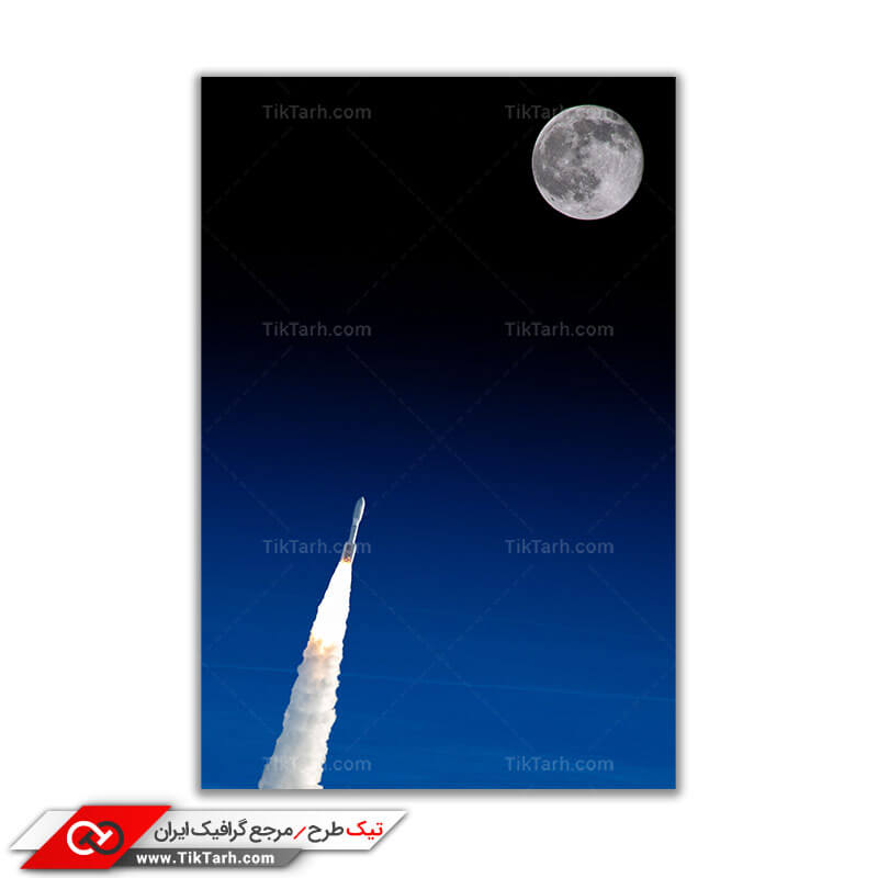 تصویر پرتاب ماهواره فضایی
