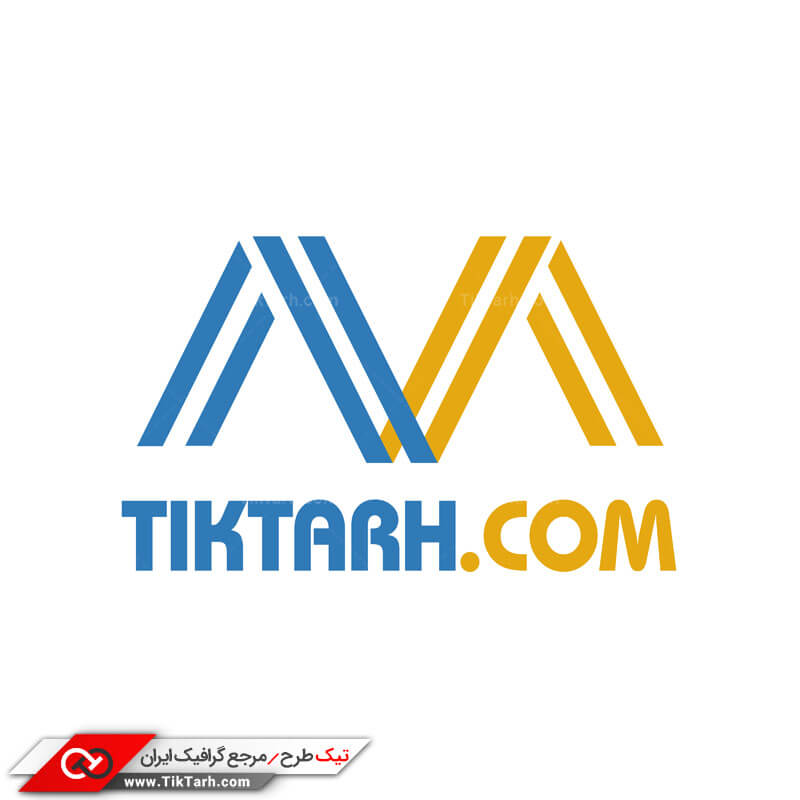 طرح لایه باز با کیفیت لوگو حرف M