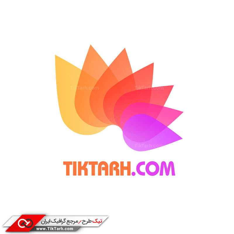 طرح لوگو قطره های رنگی